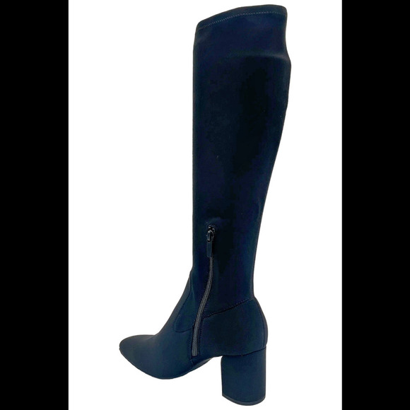 Donald Pliner Women's Cassidy Crepe Elastic Tall Shaft Boot Black - Medium - Picture 3 of 3